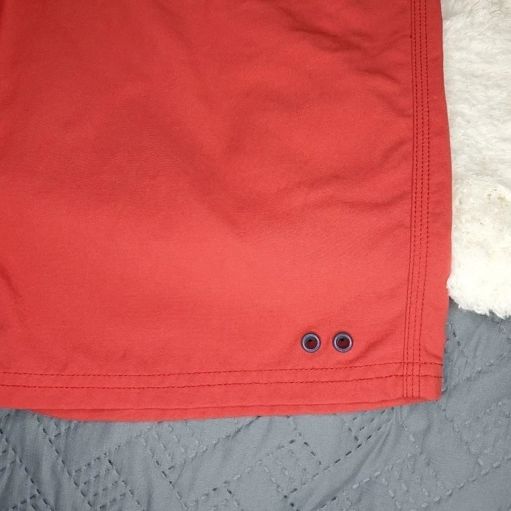 NÜCO RED AND BLUE COLORBLOCK SWIM TRUNK